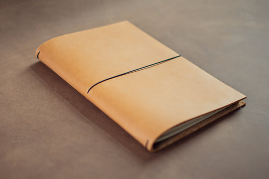 Leather Notebook Cover - A5 Latte
