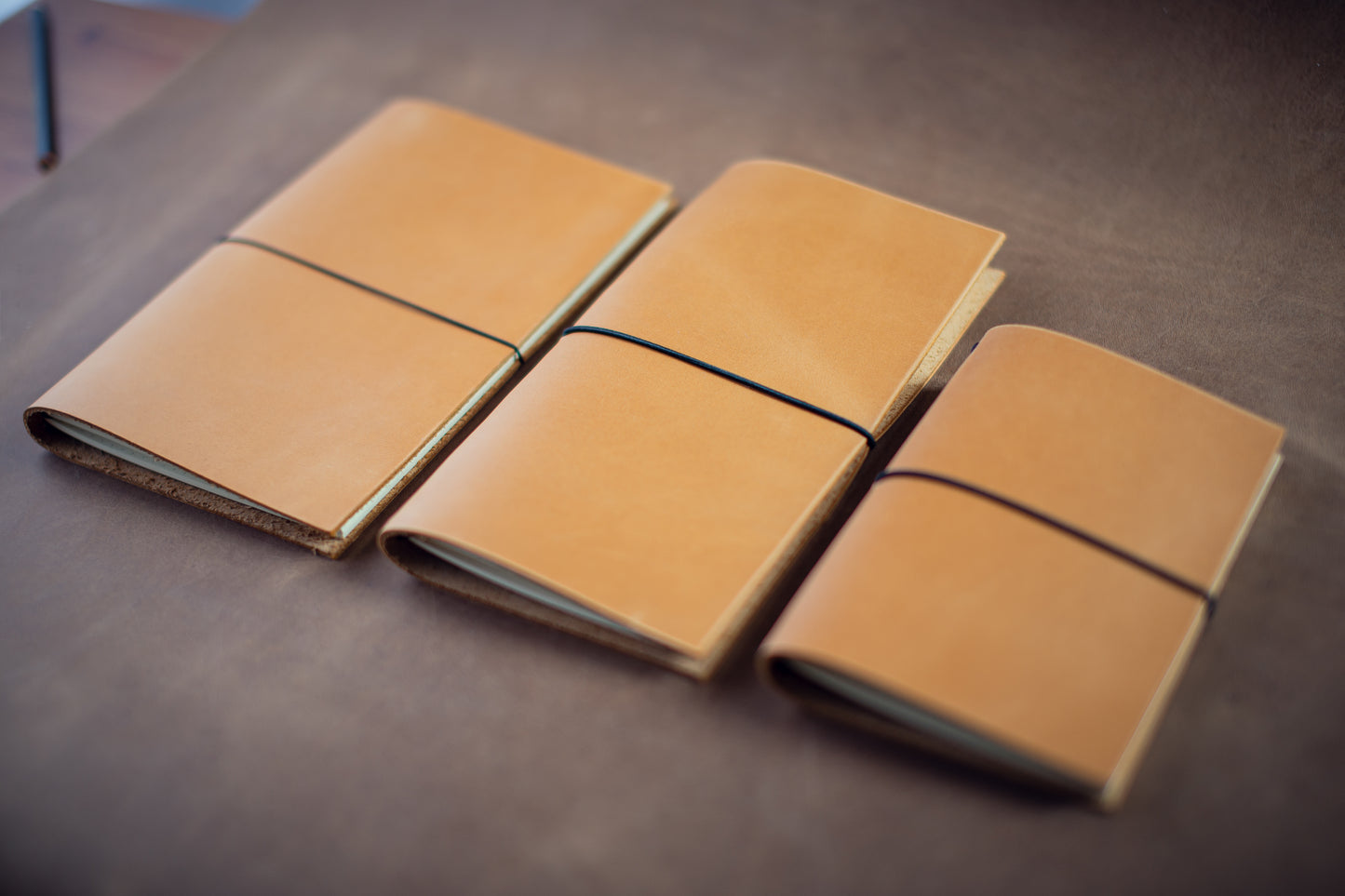 Leather Notebook Cover - A5 Latte